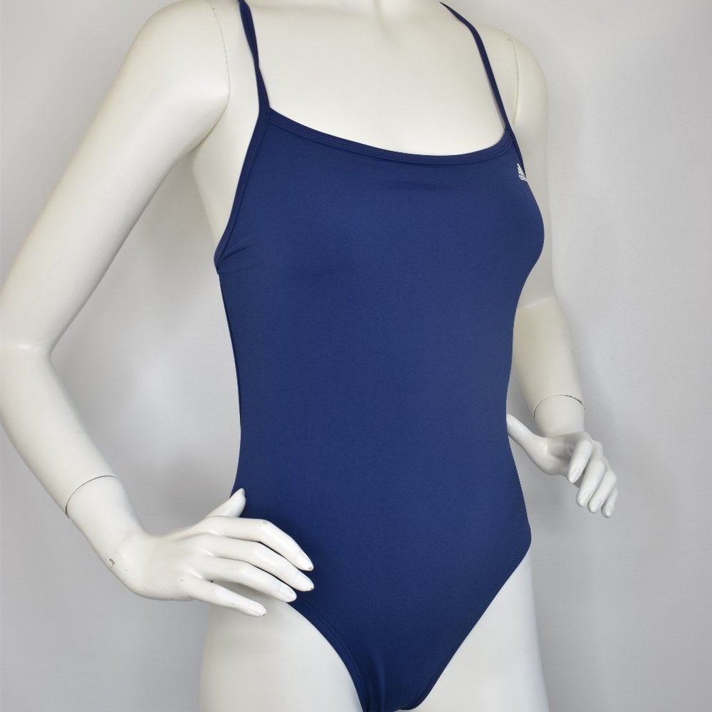 Adidas Women's New Navy Blue One-Piece Swimsuit